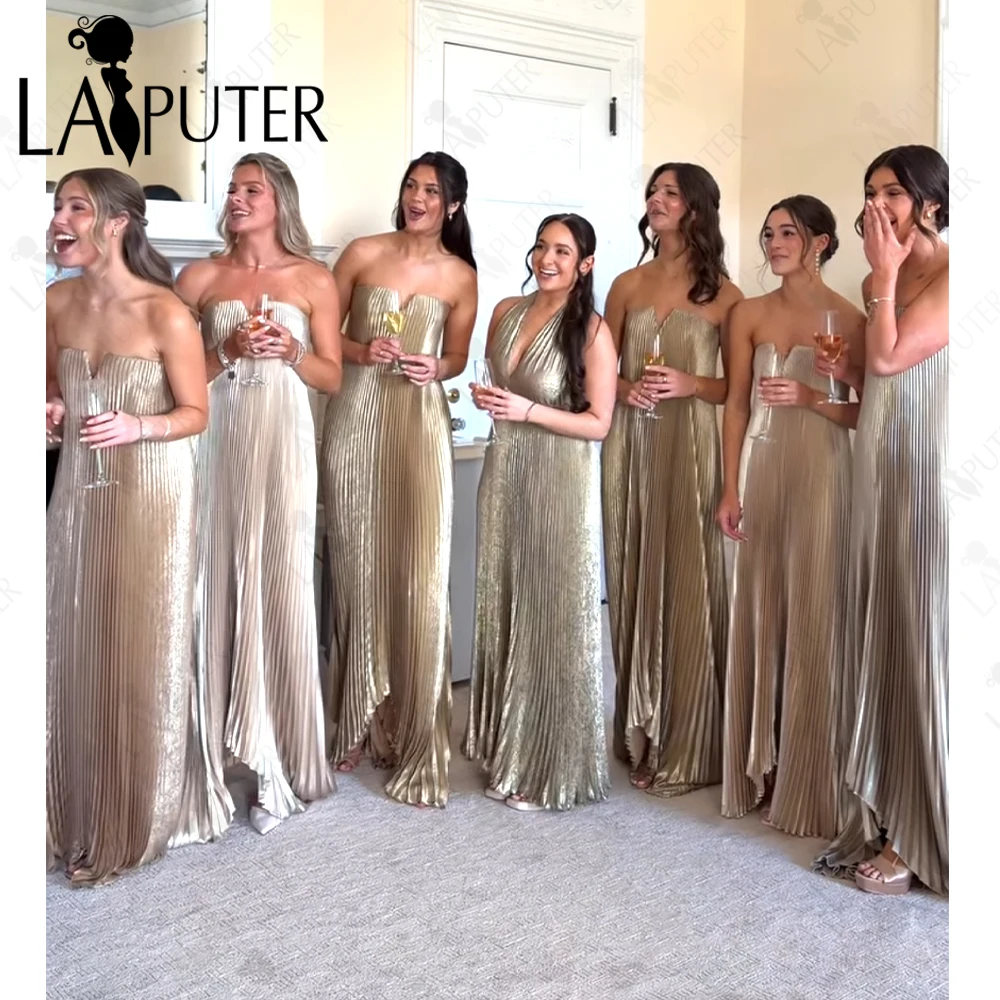 Crumpled Gold Bridesmaid Dresses Off Shoulder Empire Wedding Guest Gowns Woman Gold Decent Prom Dresses 2026
Crumpled Gold Bridesmaid Dresses Off Shoulder Empire Wedding Guest Gowns Woman Gold Decent Prom Dresses 2026
