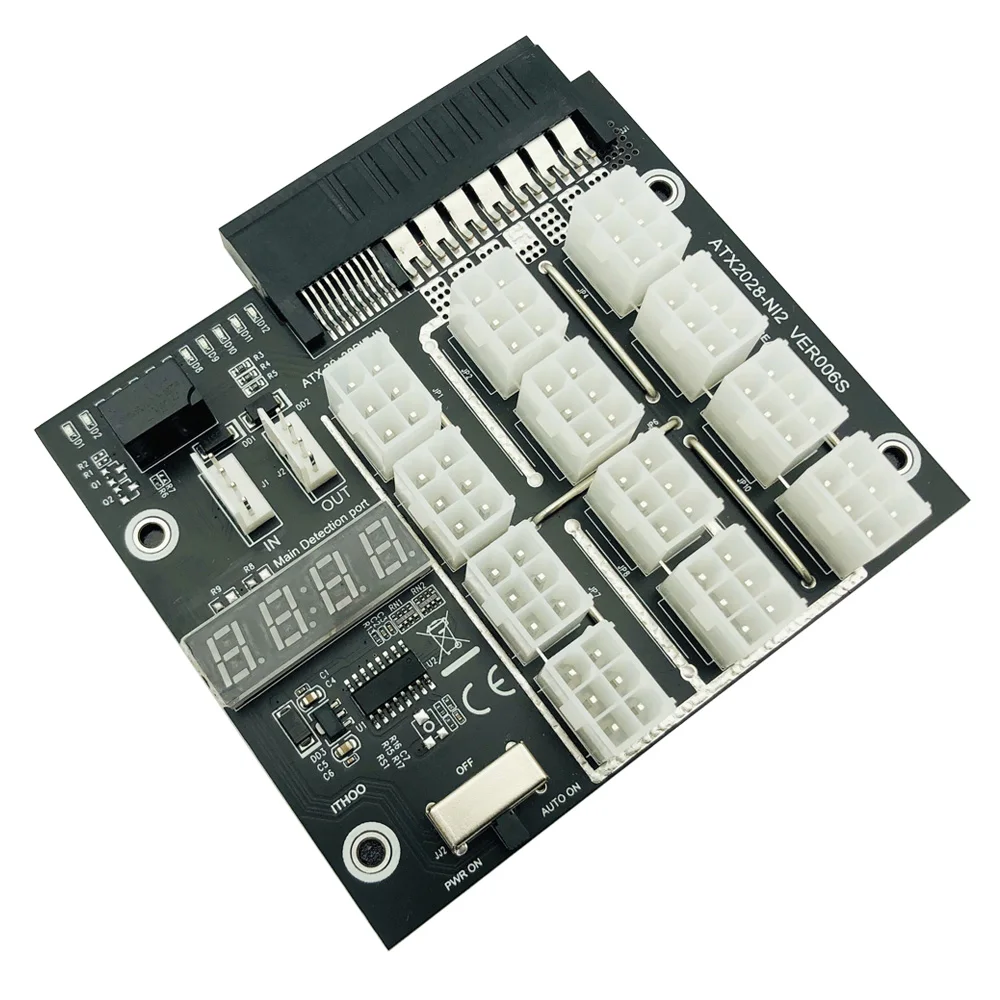 Breakout Board For HP Server Power 500W 80W Converter Board 12Port 6Pin LED 12V GPU PSU Server Power Supply Mining Board Module
Breakout Board For HP Server Power 500W 80W Converter Board 12Port 6Pin LED 12V GPU PSU Server Power Supply Mining Board Module