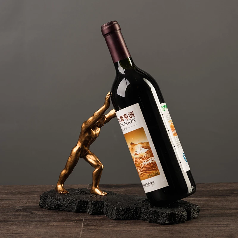 Strong Man Statue Wine Bottle Holder Ornamental Resin Rack Pub Decor Living Room Barware Gym Souvenir Craft Gift
Strong Man Statue Wine Bottle Holder Ornamental Resin Rack Pub Decor Living Room Barware Gym Souvenir Craft Gift