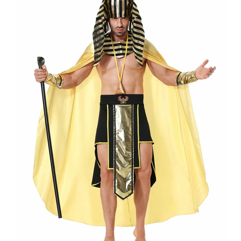 Long Gold King Robe Halloween Cosplay Ancient Egyptian King Full View Mythical Eye Company Party Costume Polyester Material
Long Gold King Robe Halloween Cosplay Ancient Egyptian King Full View Mythical Eye Company Party Costume Polyester Material