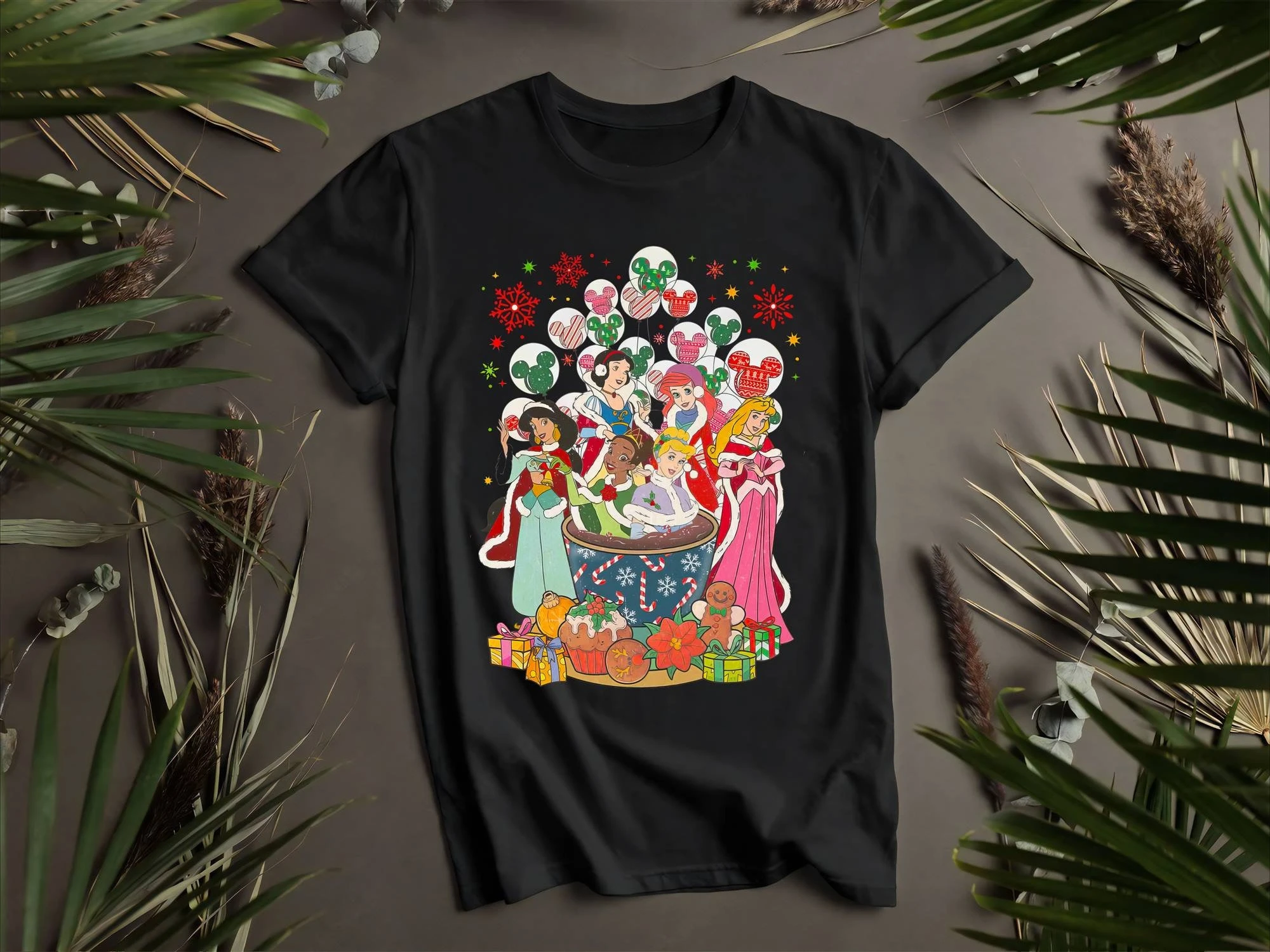 Princess Characters Group Balloon Christmas Custom T-Shirts Spring Men's and Women's Loose and Breathable T-shirt Top
Princess Characters Group Balloon Christmas Custom T-Shirts Spring Men's and Women's Loose and Breathable T-shirt Top
