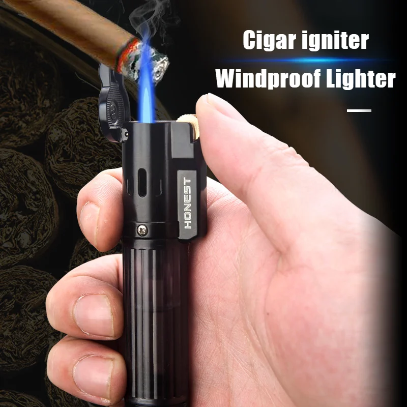Grinding Wheel Lighter Blue Flame Butane Inflatable Windproof Blue Fire Cigarette Lighters & Smoking Accessories Cigar Igniter
Grinding Wheel Lighter Blue Flame Butane Inflatable Windproof Blue Fire Cigarette Lighters & Smoking Accessories Cigar Igniter