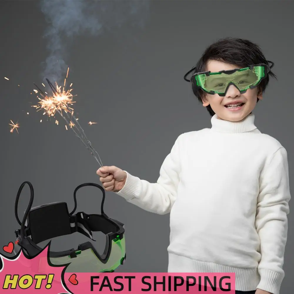 Night Vision Goggles Night Mission Goggles Windproof Camping Gear Gadgets Light Up Green Goggles for Role Play Costume
Night Vision Goggles Night Mission Goggles Windproof Camping Gear Gadgets Light Up Green Goggles for Role Play Costume