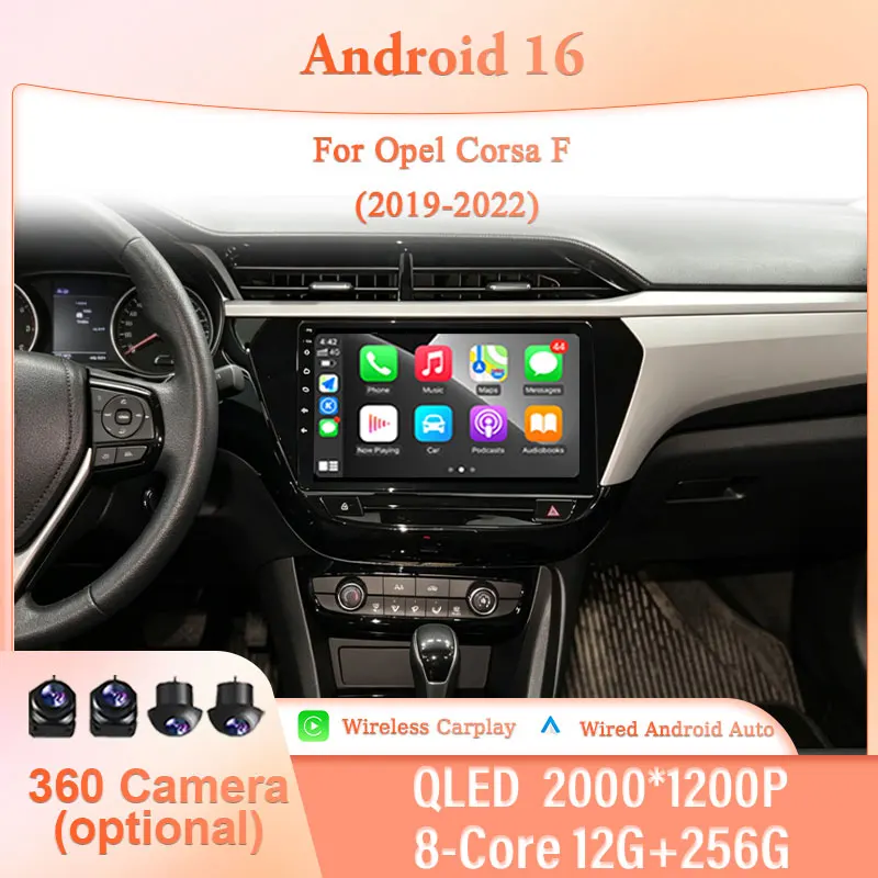 9" Android 16 for Opel Corsa F 2019-2022 Car Stereo IPS HD Touch Screen Head Unit Wireless CarPlay GPS Navi BT WiFi DSP Player
9" Android 16 for Opel Corsa F 2019-2022 Car Stereo IPS HD Touch Screen Head Unit Wireless CarPlay GPS Navi BT WiFi DSP Player