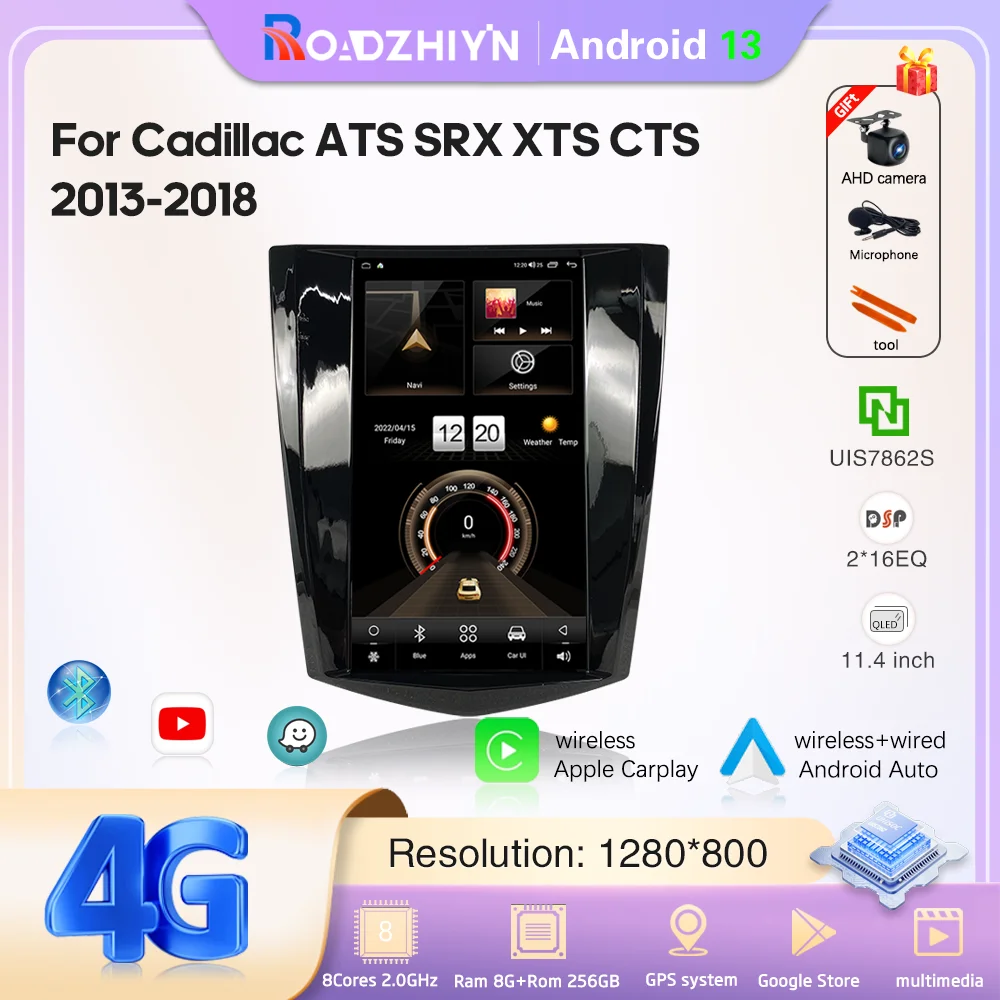Автомобильный мультимедийный видеоплеер 11,4 дюйма для Cadillac ATS SRX XTS CTS 2013-2018, GPS-навигатор Android 13 1920*1080P Carplay 4G WIFI
Автомобильный мультимедийный видеоплеер 11,4 дюйма для Cadillac ATS SRX XTS CTS 2013-2018, GPS-навигатор Android 13 1920*1080P Carplay 4G WIFI