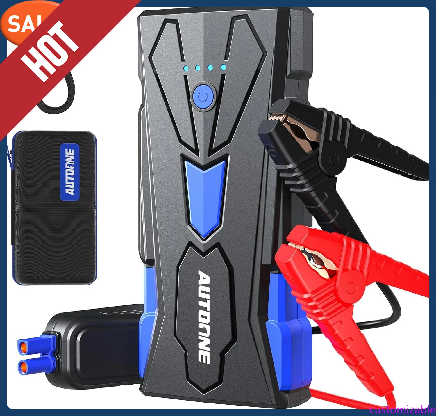 Настраиваемый стартер для автомобильного аккумулятора-6000A до всех газов, перемычка для автомобильного аккумулятора, портативный стартер 12 В с USB-выходом
Настраиваемый стартер для автомобильного аккумулятора-6000A до всех газов, перемычка для автомобильного аккумулятора, портативный стартер 12 В с USB-выходом