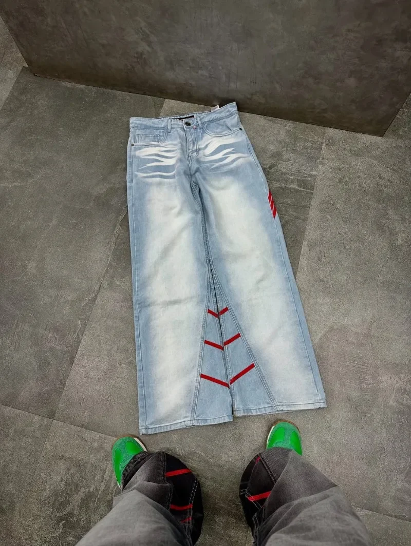 Trendy Brand American Hip-hop Harajuku Punk Rock Oversized Washing Jeans Men Y2k Retro High Street Loose Wide-leg Pants Women
Trendy Brand American Hip-hop Harajuku Punk Rock Oversized Washing Jeans Men Y2k Retro High Street Loose Wide-leg Pants Women