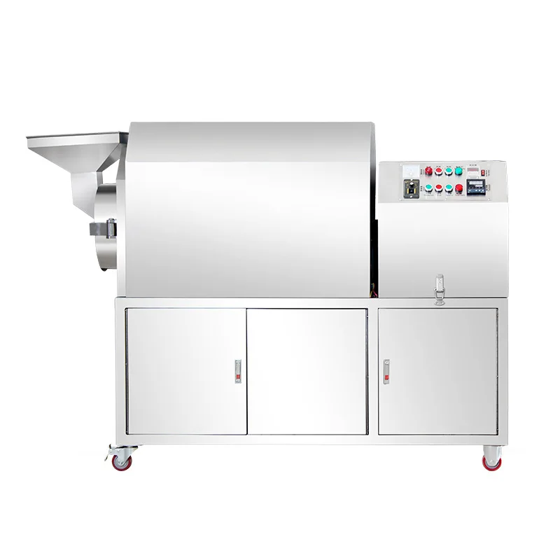 Fully automatic drum soybean stir fry machine with electric heating, drum stir fry chestnut peanut, drum stir fry machine 
Fully automatic drum soybean stir fry machine with electric heating, drum stir fry chestnut peanut, drum stir fry machine