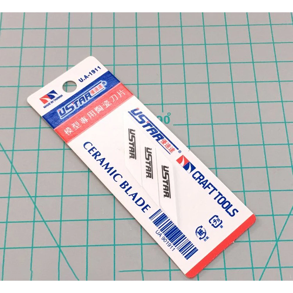 Ustar UA91911 Craft Cutter Model Design Pen Knife Blades 3pcs Plastic DIY Hobby School Stationery Art Military Kit Building Tool
Ustar UA91911 Craft Cutter Model Design Pen Knife Blades 3pcs Plastic DIY Hobby School Stationery Art Military Kit Building Tool