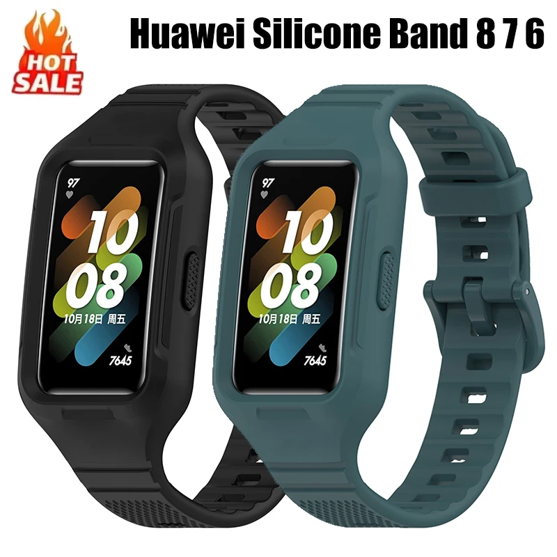Strap For Huawei Band 8 7 6 Strap Accessories SmartWatch Replacement watchband Wristband Silicone correa bracelet Huawei Band8 7
Strap For Huawei Band 8 7 6 Strap Accessories SmartWatch Replacement watchband Wristband Silicone correa bracelet Huawei Band8 7