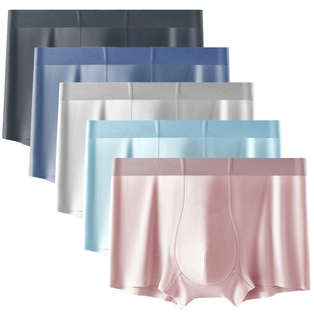 4/5Pcs Men's Seamless 50s Modal Boxer Briefs – Antibacterial Oyster Fiber Crotch, Comfortable Plus Size Trunk Underwear Shorts
4/5Pcs Men's Seamless 50s Modal Boxer Briefs – Antibacterial Oyster Fiber Crotch, Comfortable Plus Size Trunk Underwear Shorts