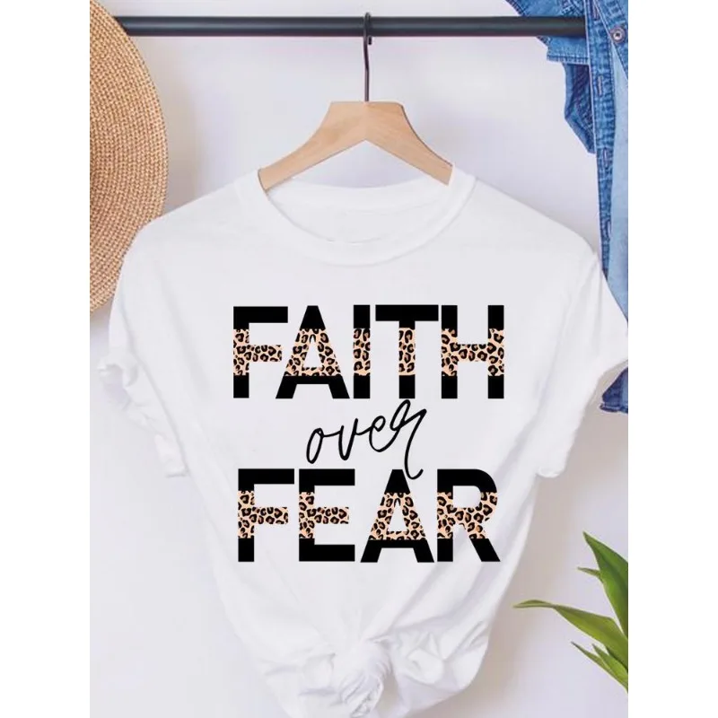 Женская модная футболка с коротким рукавом Explosion FAITH с буквенным принтом и круглым вырезом Harajuku 
Женская модная футболка с коротким рукавом Explosion FAITH с буквенным принтом и круглым вырезом Harajuku