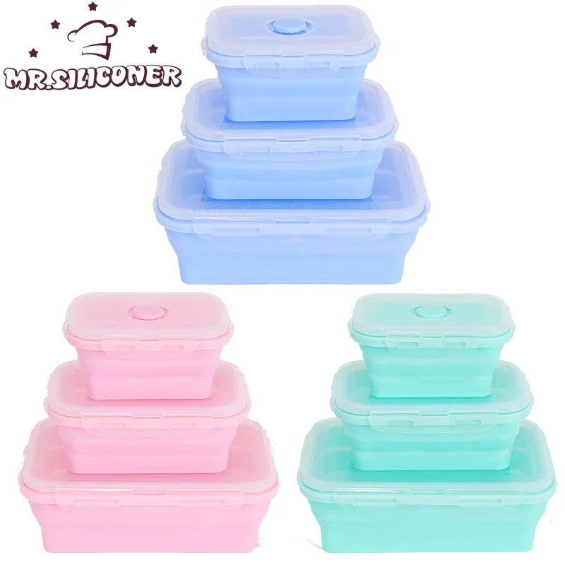 Silicone Folding Bento Box 3Pcs/Set Collapsible Portable Lunch Box for Food Dinnerware Food Container Bowl Lunchbox Tableware
Silicone Folding Bento Box 3Pcs/Set Collapsible Portable Lunch Box for Food Dinnerware Food Container Bowl Lunchbox Tableware