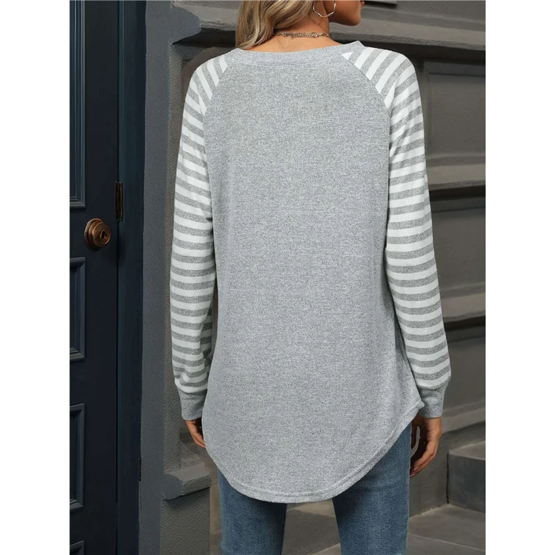 NEW-Women's Stripe Tunic Tops Casual Long Sleeve Shirts Round Neck Pullover 
NEW-Women's Stripe Tunic Tops Casual Long Sleeve Shirts Round Neck Pullover