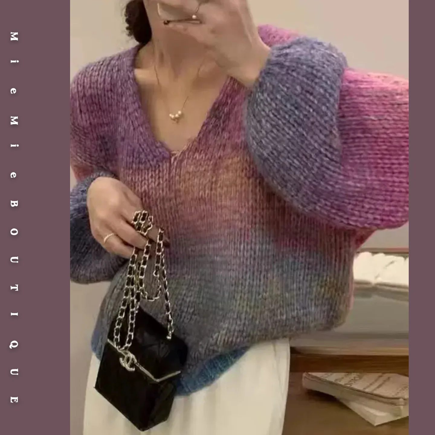 Comfortable Knitted Sweater V-Ne ort Sve Long Rainbow Stripes Thi Yarn Knitwear Soft Stretchy Fem Commute Sle
Comfortable Knitted Sweater V-Ne ort Sve Long Rainbow Stripes Thi Yarn Knitwear Soft Stretchy Fem Commute Sle