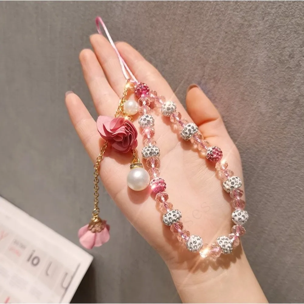 Bling Flower Chain Mobile Phone Lanyard Wrist Strap Women's Hand-held Chain Short Anti-lost Cell Phone Case Cute Lanyard Key Pen
Bling Flower Chain Mobile Phone Lanyard Wrist Strap Women's Hand-held Chain Short Anti-lost Cell Phone Case Cute Lanyard Key Pen