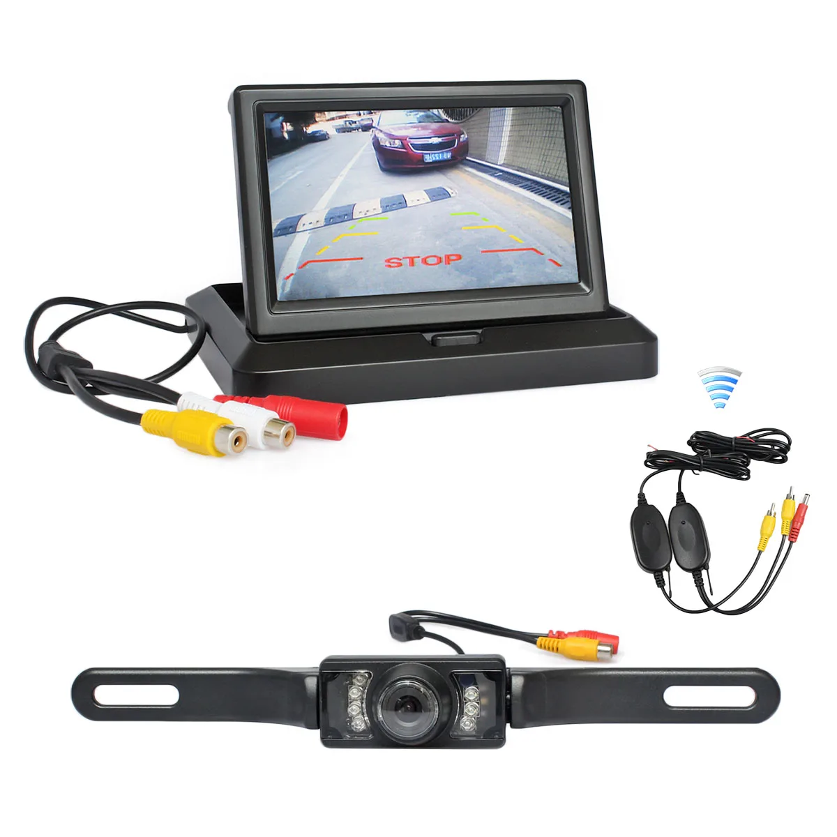 DIYSECUR Wireless 5inch Foldable Rear View Monitor Car Monitor Waterproof IR Night Vision Rear View Car Camera Parking System
DIYSECUR Wireless 5inch Foldable Rear View Monitor Car Monitor Waterproof IR Night Vision Rear View Car Camera Parking System
