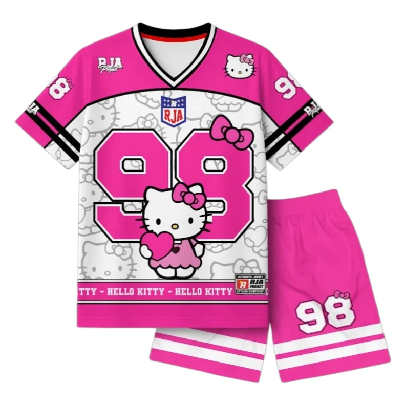 Sanrio Hello Kitty No.98 All Over Print Athleisure Set Adult Kids T-Shirt & Shorts Set Summer Quick-dry Soft Lightweight Comfy
Sanrio Hello Kitty No.98 All Over Print Athleisure Set Adult Kids T-Shirt & Shorts Set Summer Quick-dry Soft Lightweight Comfy