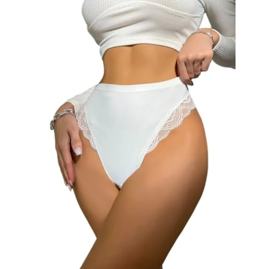 Milumia Women Sexy Lace Panties Underwear High Waisted Thongs French Cut Bikinis
Milumia Women Sexy Lace Panties Underwear High Waisted Thongs French Cut Bikinis