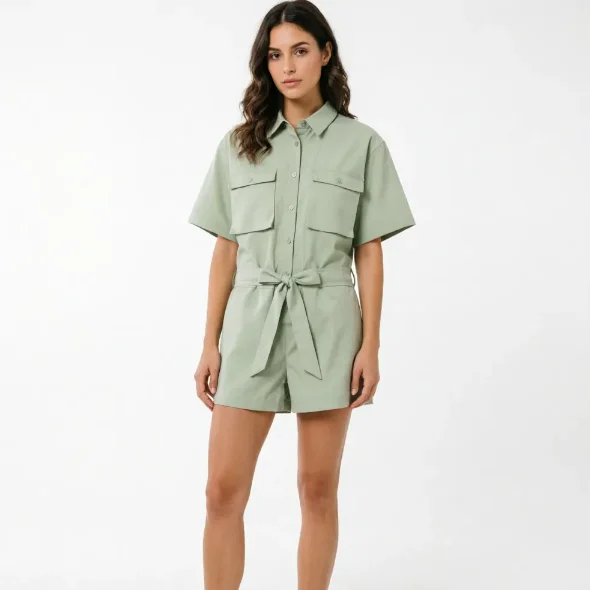 2026 Summer New Arrival: Fashionable Minimalist Commuter Shirt Jumpsuit with Belt
2026 Summer New Arrival: Fashionable Minimalist Commuter Shirt Jumpsuit with Belt