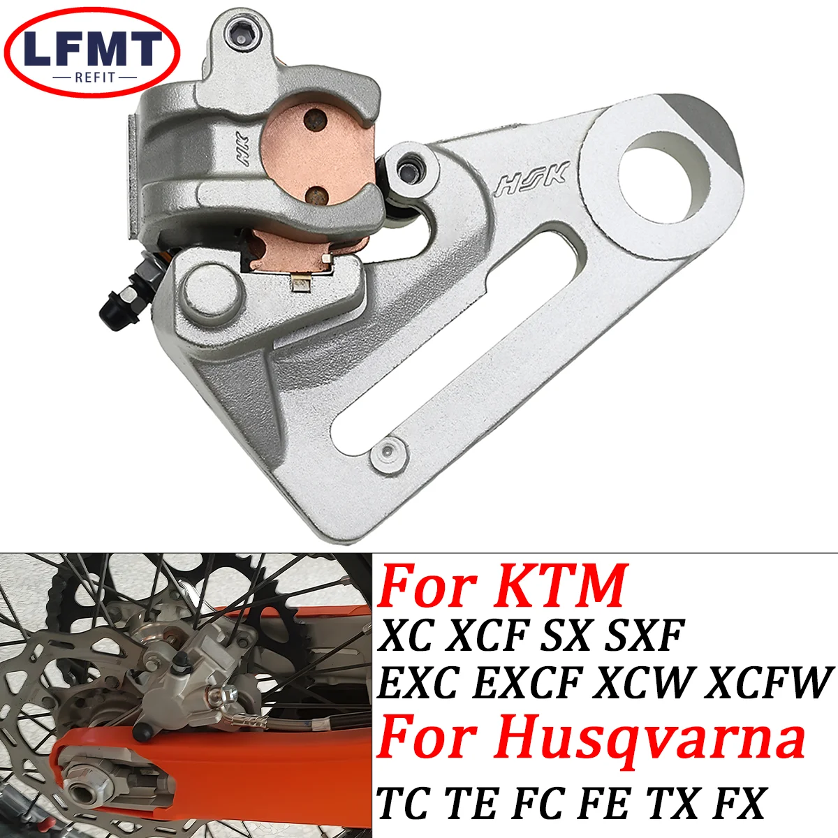 Rear Brake Caliper For KTM SX XC SXF XCF XCW XCFW EXC EXCF 6D 125 150 200 250 300 350 450 500 530 For Husqvarna FC FE TC TE
Rear Brake Caliper For KTM SX XC SXF XCF XCW XCFW EXC EXCF 6D 125 150 200 250 300 350 450 500 530 For Husqvarna FC FE TC TE