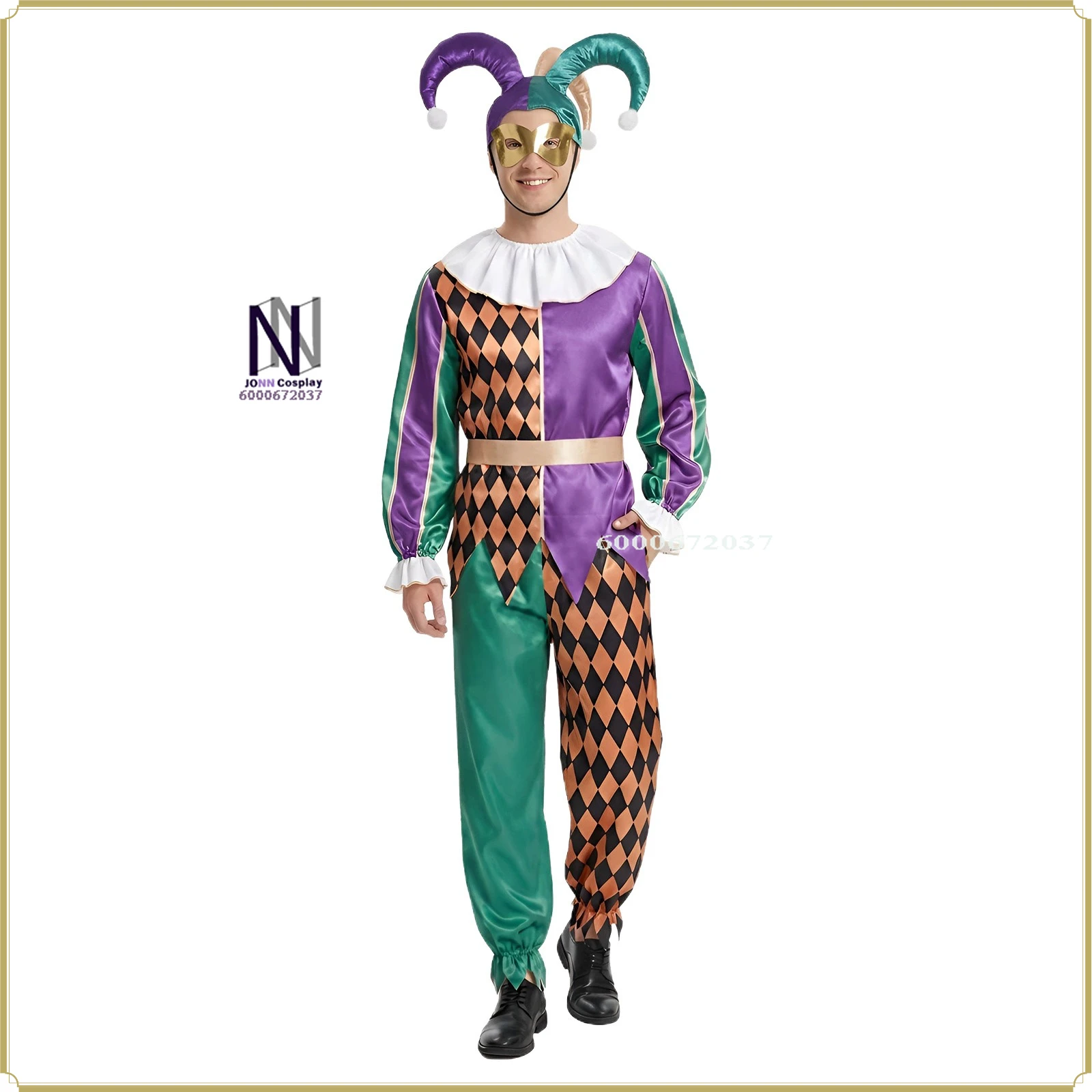 High Quality Full Set Kids Carnival Clown Cosplay Costume - Child's Colorful Striped Dress Anime Outfit Halloween Party Suit
High Quality Full Set Kids Carnival Clown Cosplay Costume - Child's Colorful Striped Dress Anime Outfit Halloween Party Suit