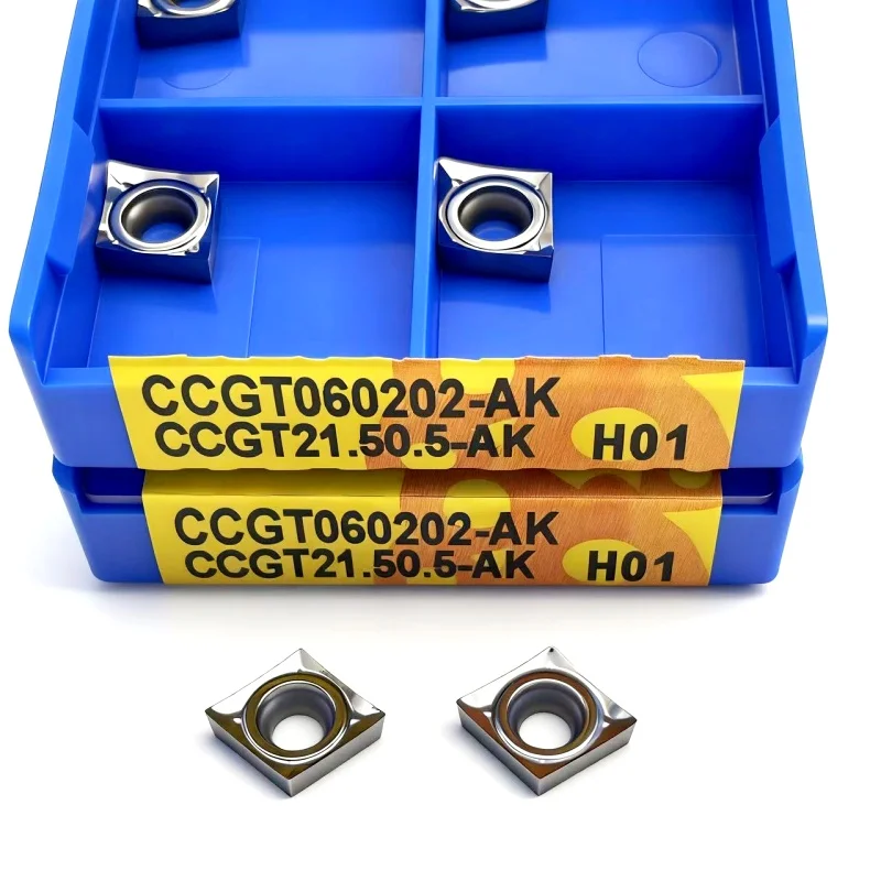 CCGT060202 CCGT060204 CCGT060208-AK H01 CNC Lathe Carbide Insert Aluminum Blade Turning Tool CCGT Authentic Hard Alloy Blade 
CCGT060202 CCGT060204 CCGT060208-AK H01 CNC Lathe Carbide Insert Aluminum Blade Turning Tool CCGT Authentic Hard Alloy Blade