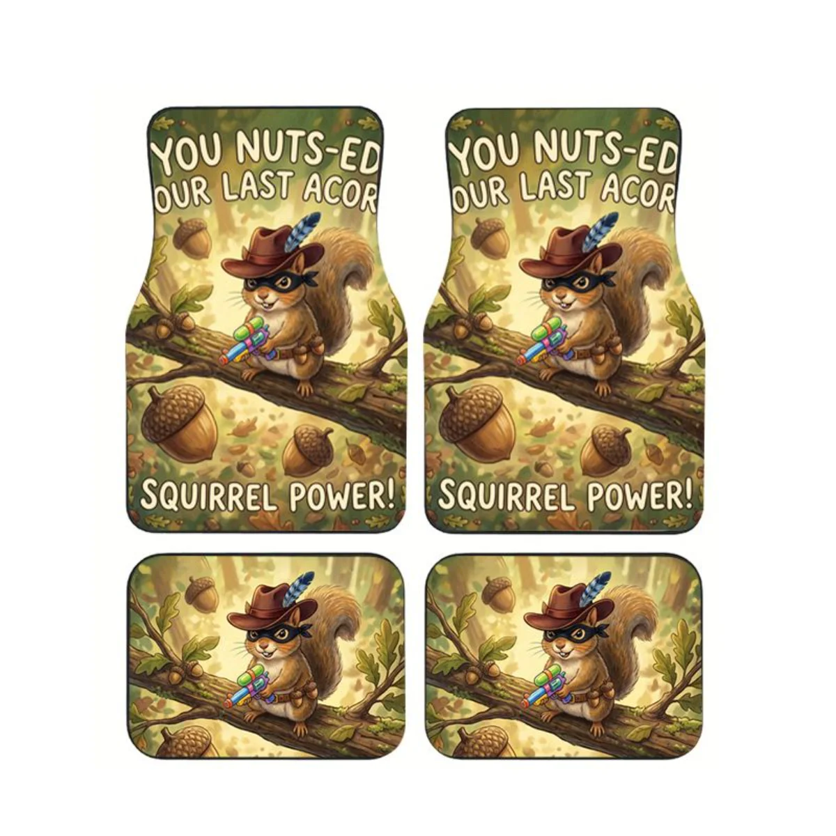 4Pcs Squirrel Car Floor Mat Funny Forest Bandit Universal Waterproof Auto Floor Mat Set Interior Accessories For SUV Truck Gift
4Pcs Squirrel Car Floor Mat Funny Forest Bandit Universal Waterproof Auto Floor Mat Set Interior Accessories For SUV Truck Gift