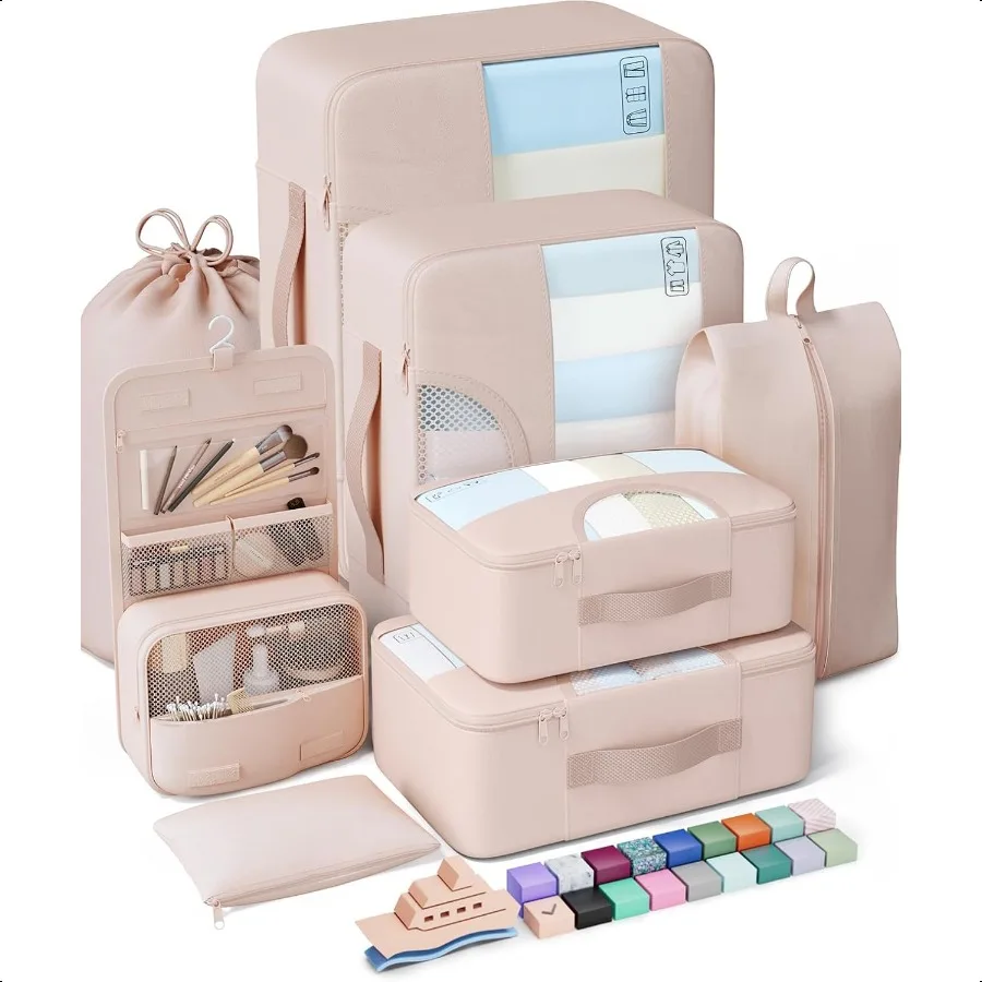 8 Set Packing Cubes for Travel Birthday Gifts for Women Mom Her Cruise Ship entials Accories for Beach Vacation Suitcase Organi 
8 Set Packing Cubes for Travel Birthday Gifts for Women Mom Her Cruise Ship entials Accories for Beach Vacation Suitcase Organi
