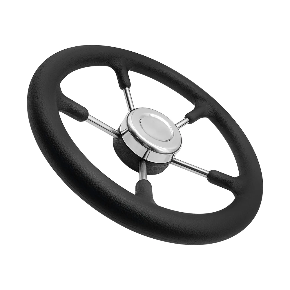 13.5 Inch Stainless Steel Marine Boat Steering Wheel with Black Foam 330mm 3/4" Shaft 5 Spokes for Yacht Boat Accessories
13.5 Inch Stainless Steel Marine Boat Steering Wheel with Black Foam 330mm 3/4" Shaft 5 Spokes for Yacht Boat Accessories