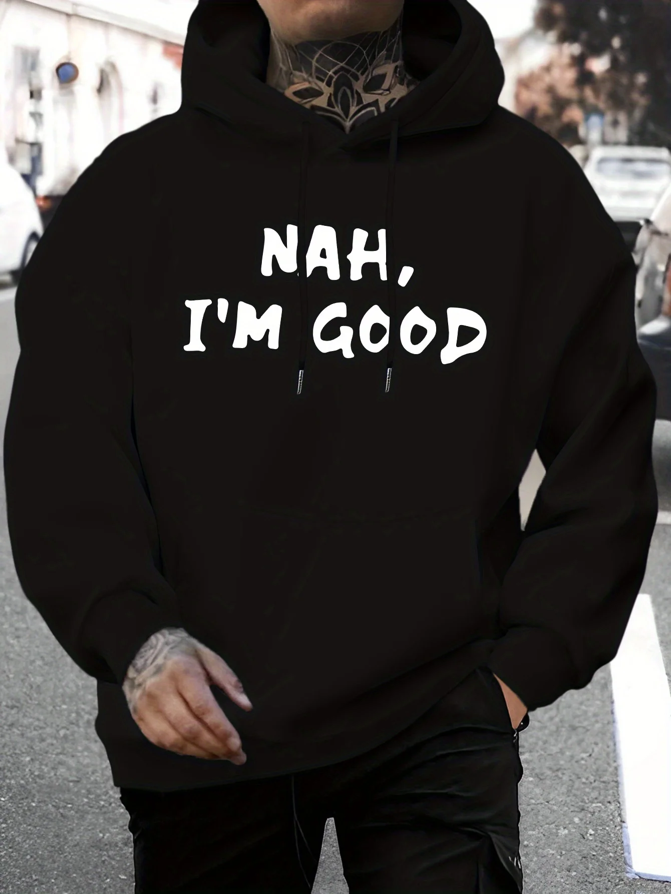 Толстовка Top Pick «Nah, I'm Good» — полиэстер, осень-зима, стандартный крой
Толстовка Top Pick «Nah, I'm Good» — полиэстер, осень-зима, стандартный крой