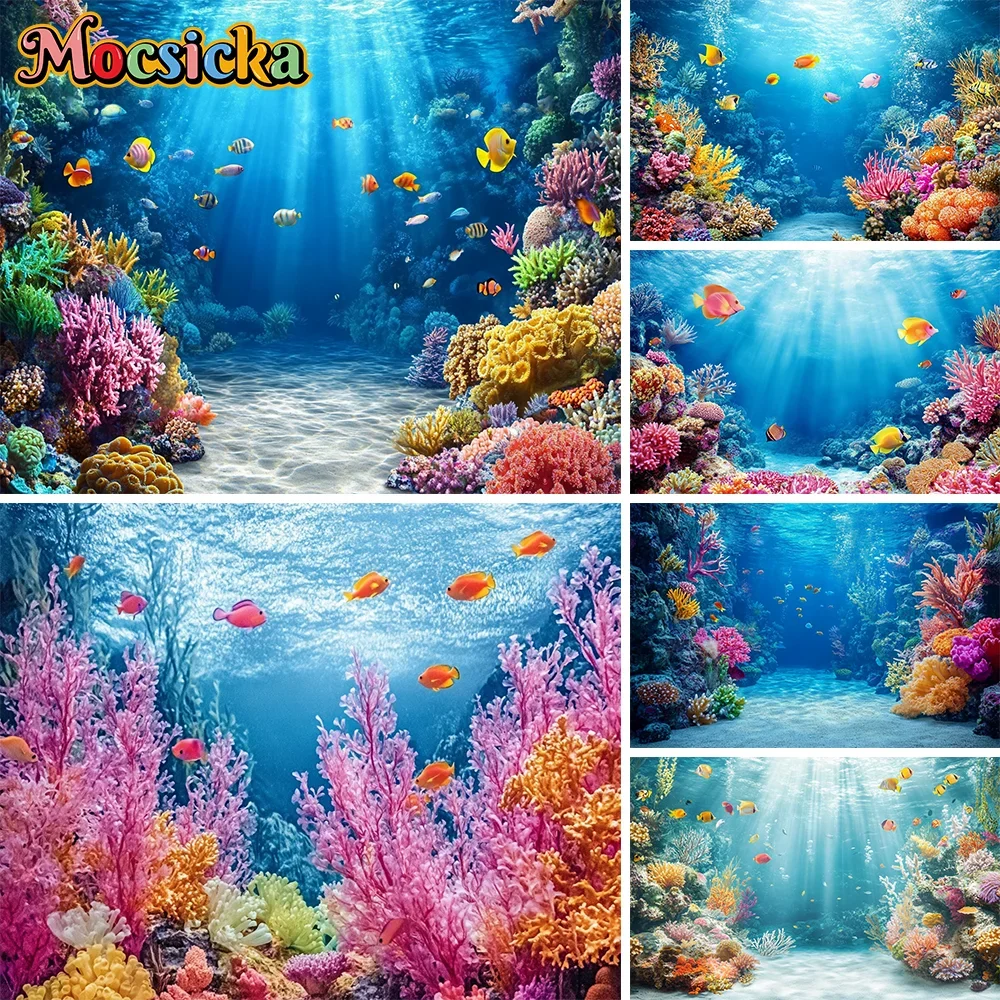 Underwater World Seabed Photography Backdrop Decor Ocean Undersea Fish Coral Baby Birthday Background Photo Studio Props Custom
Underwater World Seabed Photography Backdrop Decor Ocean Undersea Fish Coral Baby Birthday Background Photo Studio Props Custom