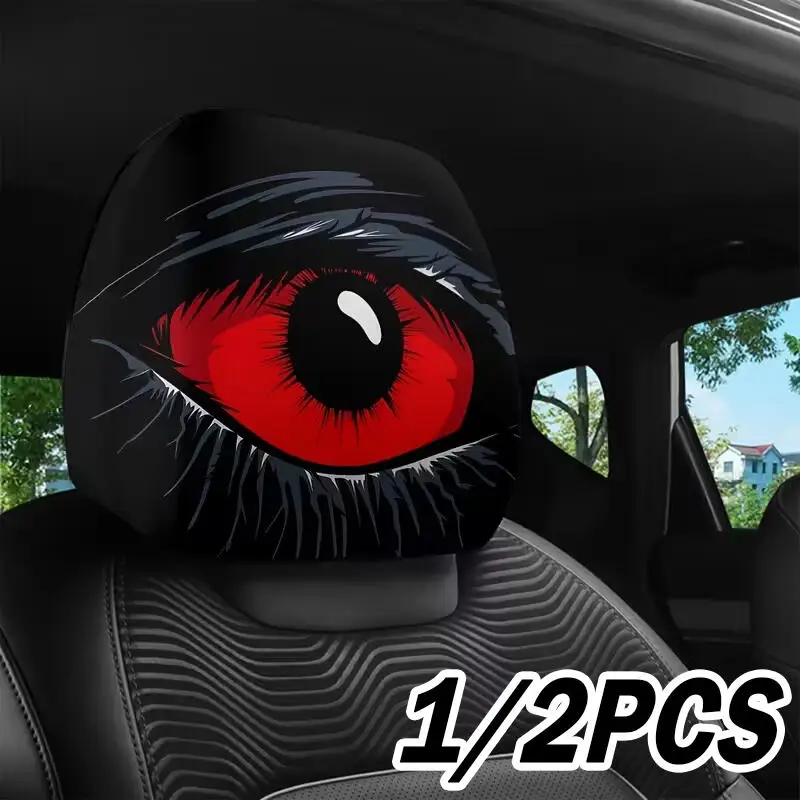 1/2PCS Red Side-Eye Car Headrest Covers 2D Double-Sided Print Funny Auto Interior Decor For Most Vehicles
1/2PCS Red Side-Eye Car Headrest Covers 2D Double-Sided Print Funny Auto Interior Decor For Most Vehicles