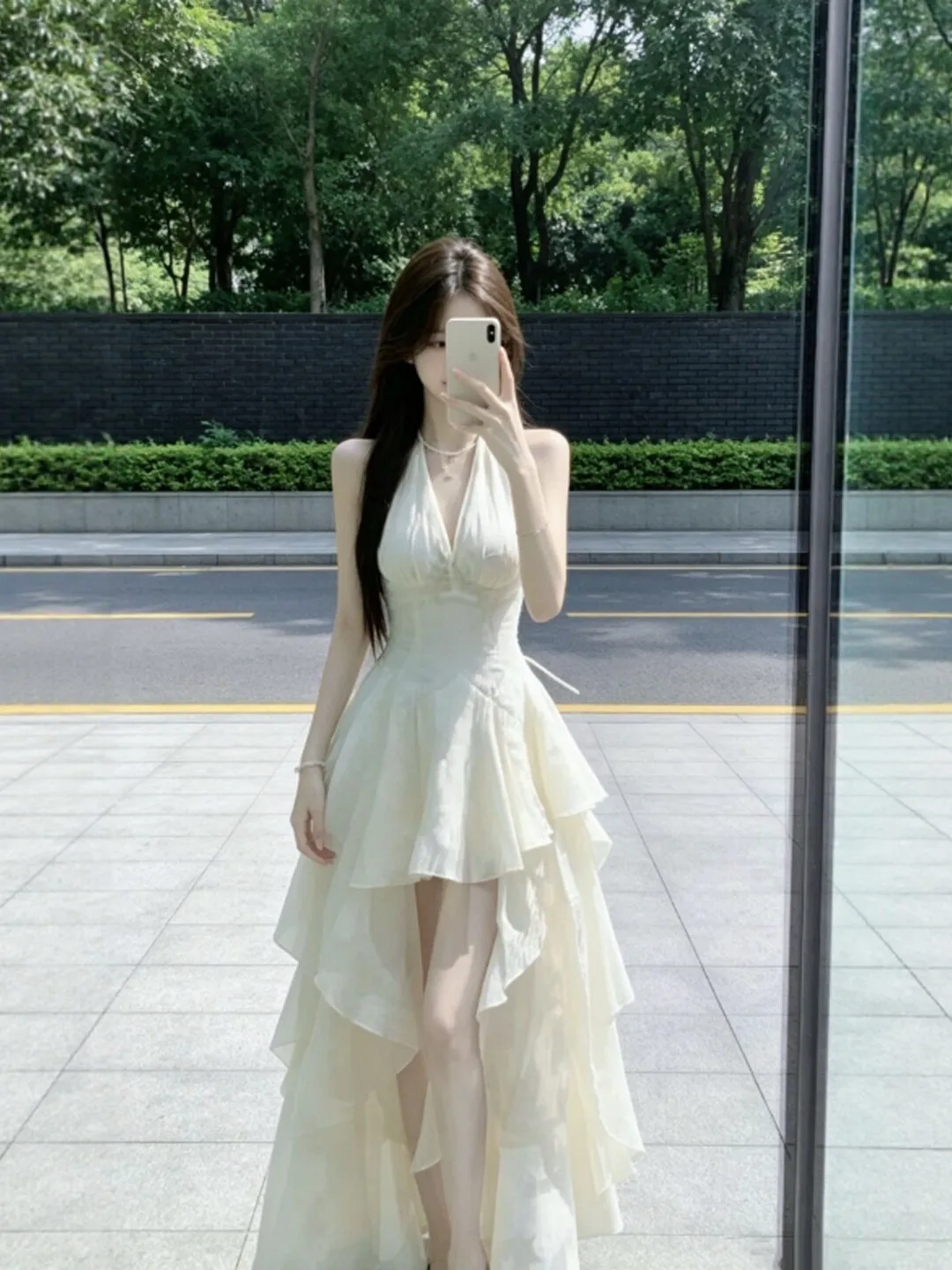 Gentle Wind Off-Shoulder V-Neck Puffy Skirt Summer Dress Irregular High Waist Cotton Casual Elegant Design Sensation
Gentle Wind Off-Shoulder V-Neck Puffy Skirt Summer Dress Irregular High Waist Cotton Casual Elegant Design Sensation