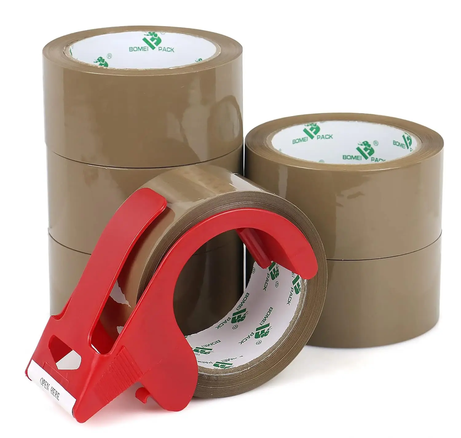 Brown Packing Tape with Dispenser, 2.4 Mil 1.88" x 60 Yards, 6 Refills, Heavy Duty for Moving & Shipping
Brown Packing Tape with Dispenser, 2.4 Mil 1.88" x 60 Yards, 6 Refills, Heavy Duty for Moving & Shipping
