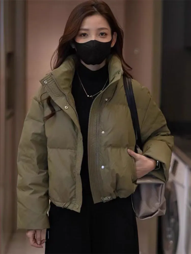 Женская утепленная зимняя куртка из искусственной кожи с длинными рукавами, модная теплая, свободного кроя, в корейском стиле
Женская утепленная зимняя куртка из искусственной кожи с длинными рукавами, модная теплая, свободного кроя, в корейском стиле