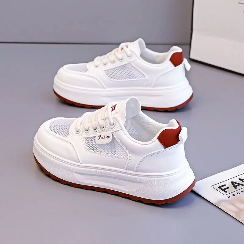 2026 New Women Mesh Breathable Summer Shoes White Platform Sneakers Casual Sports Thick Sole Inspired Thin Skateboard Shoes
2026 New Women Mesh Breathable Summer Shoes White Platform Sneakers Casual Sports Thick Sole Inspired Thin Skateboard Shoes