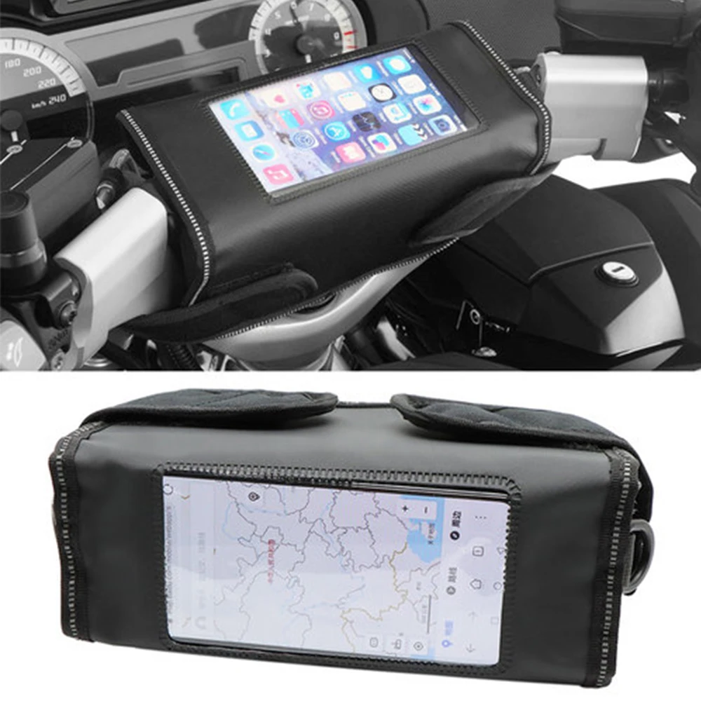 Motorcycle Handlebar Bag Phone Holder Storage Package For BMW R1200RT R1250RT K1600GTL R1150RT R1100RT R850RT R850R
Motorcycle Handlebar Bag Phone Holder Storage Package For BMW R1200RT R1250RT K1600GTL R1150RT R1100RT R850RT R850R