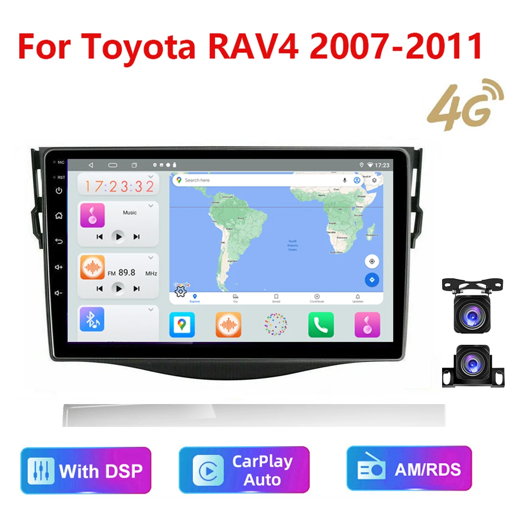 HD multimedia For Toyota RAV4 2007-2011 Car Stereo Radio Android Player With Carplay/auto 4G AM/RDS/DSP
HD multimedia For Toyota RAV4 2007-2011 Car Stereo Radio Android Player With Carplay/auto 4G AM/RDS/DSP