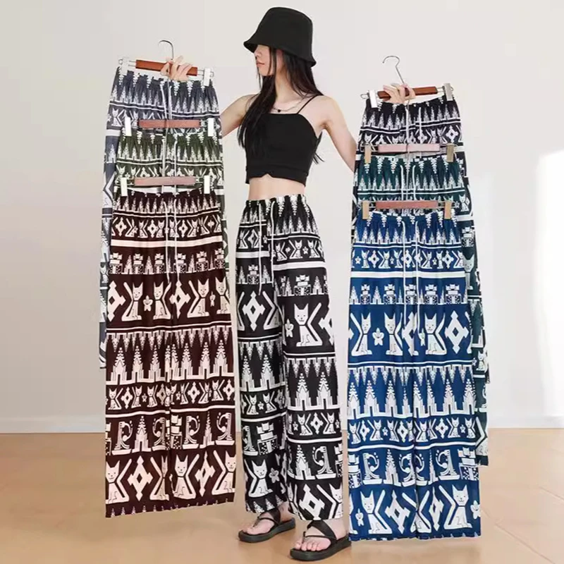 New Cat Wide Leg Pants Casual Pants Women's Trendy Drop Feel Spring/Summer Collection Sleepy Pants Pants Home Clothes
New Cat Wide Leg Pants Casual Pants Women's Trendy Drop Feel Spring/Summer Collection Sleepy Pants Pants Home Clothes