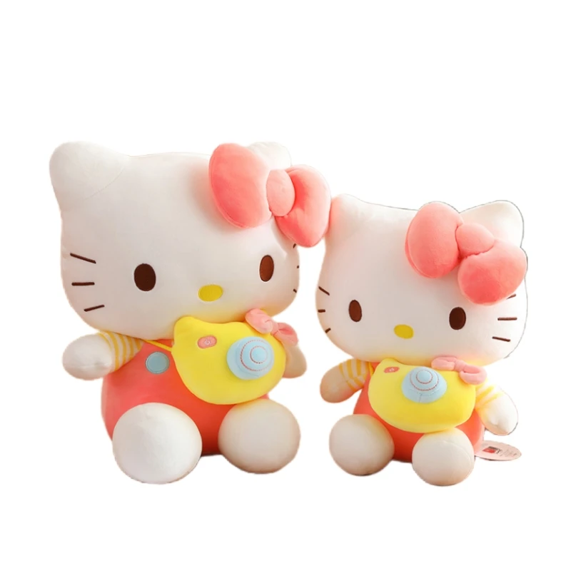 Оригинальная милая плюшевая игрушка Sanrio Hello Kitty с камерой, прекрасная кукла в японском стиле, милая набивная подушка в виде кошки, плюшевые подушки
Оригинальная милая плюшевая игрушка Sanrio Hello Kitty с камерой, прекрасная кукла в японском стиле, милая набивная подушка в виде кошки, плюшевые подушки