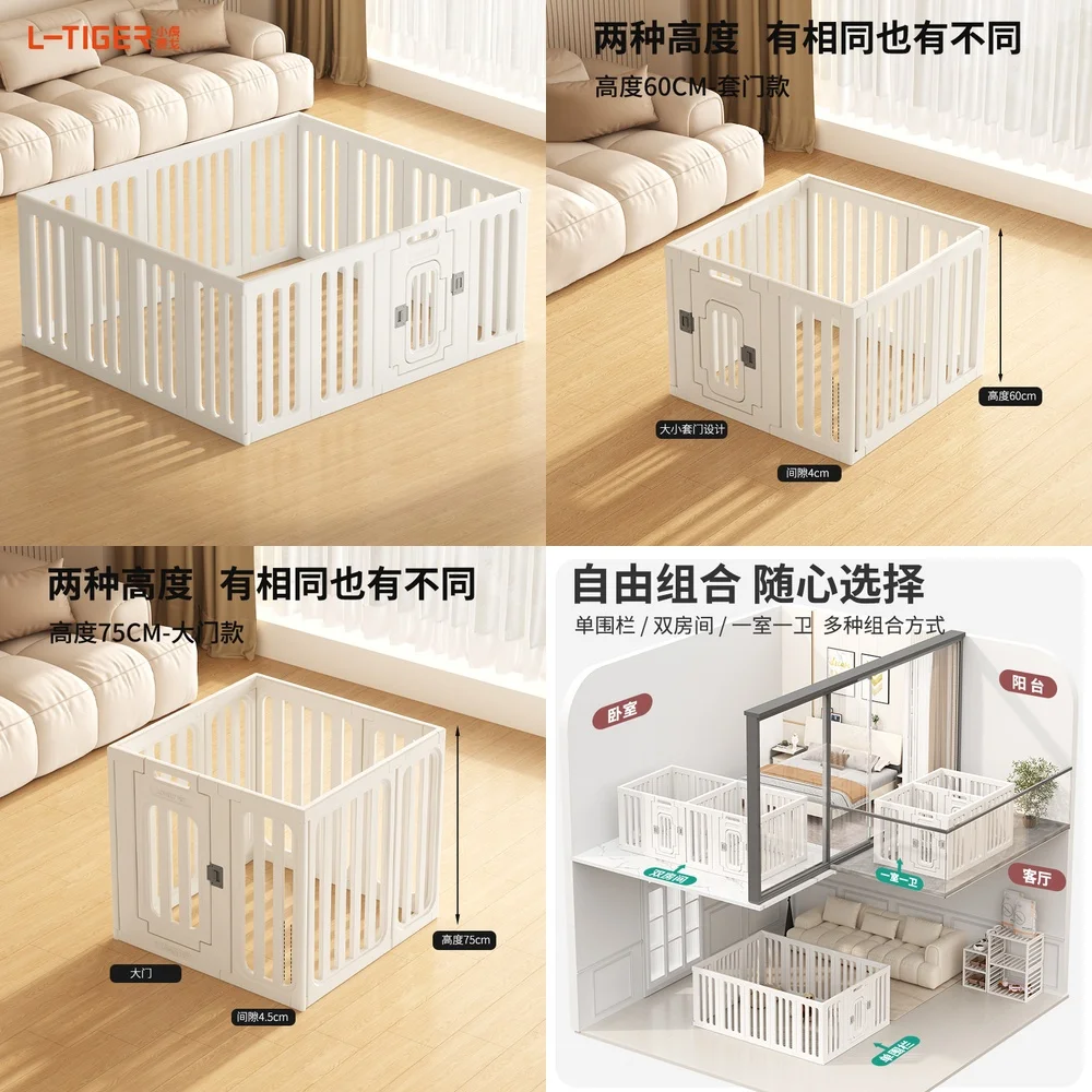 Double Room Pet Playpen 60cm High for Small Dogs Cats Indoor Outdoor Use with Separate Areas for Sleeping and Potty Training
Double Room Pet Playpen 60cm High for Small Dogs Cats Indoor Outdoor Use with Separate Areas for Sleeping and Potty Training
