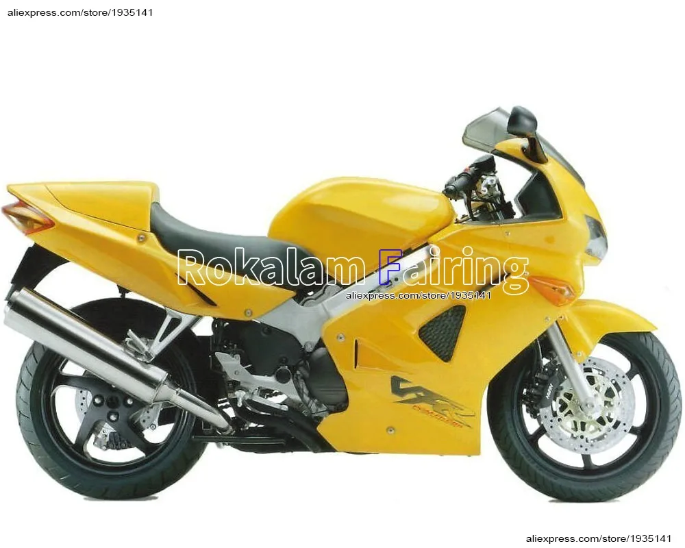 For Honda VFR800 98 99 00 01 Parts VFR 800 RR VFR800RR 1998 1999 2000 2001 All Yellow Aftermarket Motorcycle Fairing
For Honda VFR800 98 99 00 01 Parts VFR 800 RR VFR800RR 1998 1999 2000 2001 All Yellow Aftermarket Motorcycle Fairing