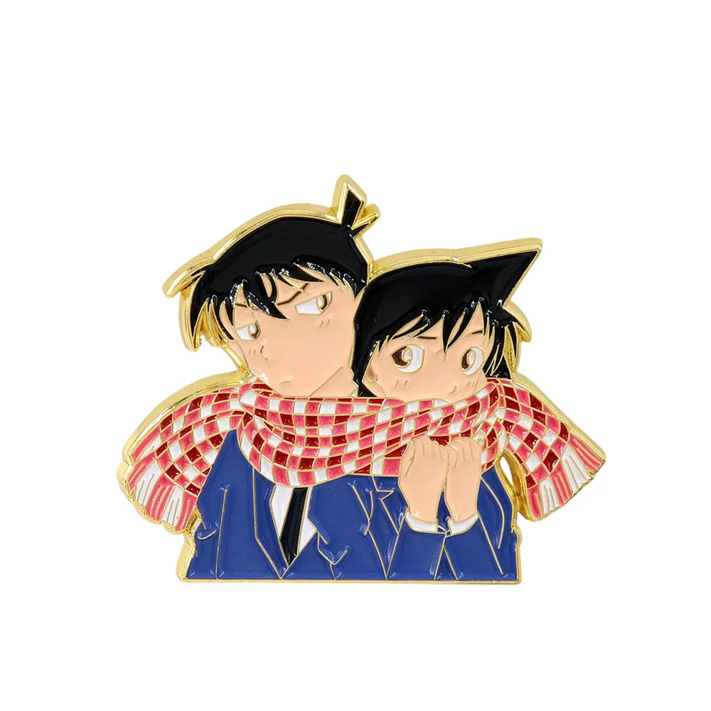 Romantic Couple Shinichi Kudo and Ran Mouri Enamel Pin Detective Conan-Badge Love Jewelry Valentine's Day Gift Souvenir
Romantic Couple Shinichi Kudo and Ran Mouri Enamel Pin Detective Conan-Badge Love Jewelry Valentine's Day Gift Souvenir