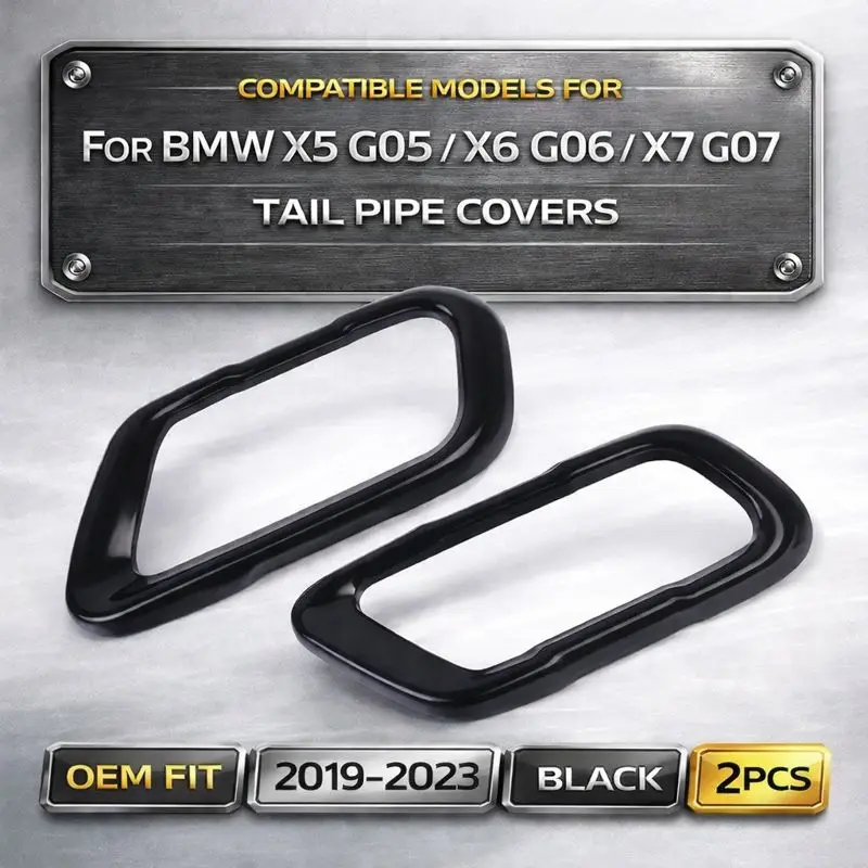 2x Накладки на выхлопные трубы для BMW X5 G05, X6 G06, X7 2019-2023
2x Накладки на выхлопные трубы для BMW X5 G05, X6 G06, X7 2019-2023