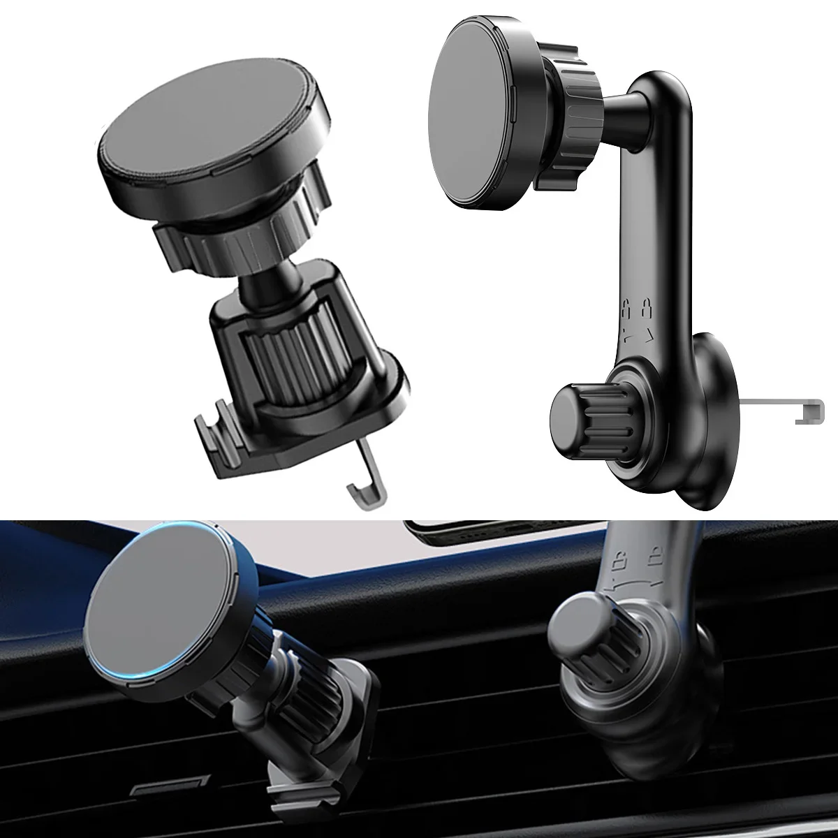 Magnetic Car Phone Holder with Hook Air Outlet Mobile Phone Holder Stand 360 Rotate Magnet Mount Bracket In Car For iPhone Xiao
Magnetic Car Phone Holder with Hook Air Outlet Mobile Phone Holder Stand 360 Rotate Magnet Mount Bracket In Car For iPhone Xiao