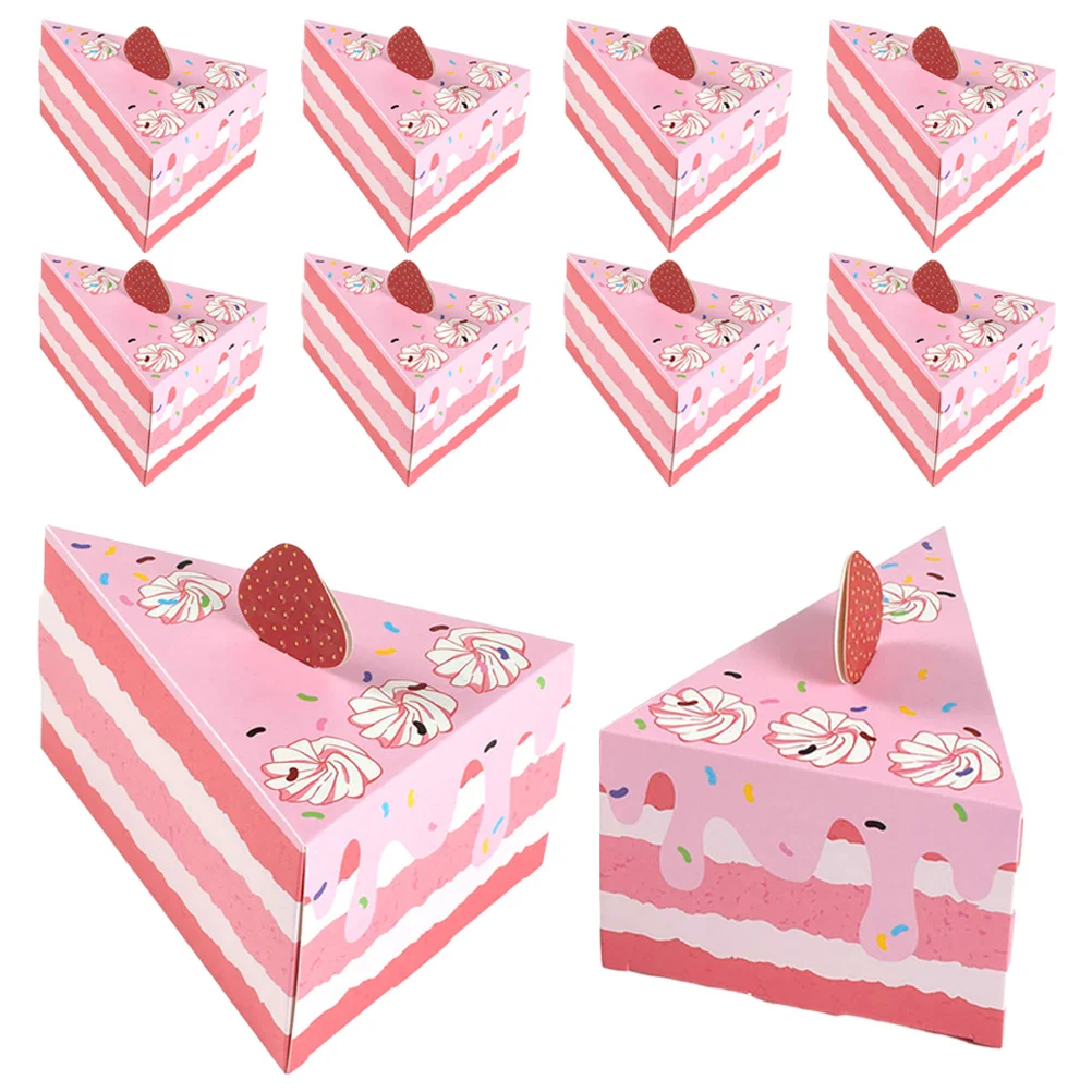 20 Pcs Cake Gift Box Small Shipping Boxes Wedding Candy Triangle Shaped Paper Container Storage Containers Christmas for Gifts
20 Pcs Cake Gift Box Small Shipping Boxes Wedding Candy Triangle Shaped Paper Container Storage Containers Christmas for Gifts