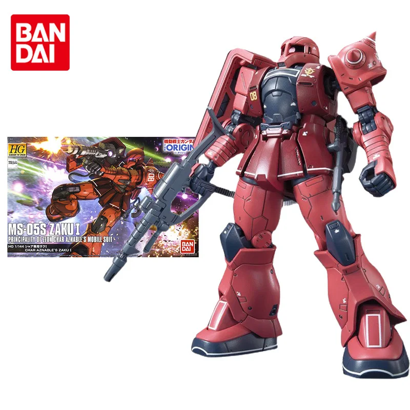 Набор моделей Bandai Gundam, аниме, фигурка HG GTO 013, 1/144, MS-05S, Zaku, Подлинная модель Gunpla, фигурка героя, игрушки для детей
Набор моделей Bandai Gundam, аниме, фигурка HG GTO 013, 1/144, MS-05S, Zaku, Подлинная модель Gunpla, фигурка героя, игрушки для детей