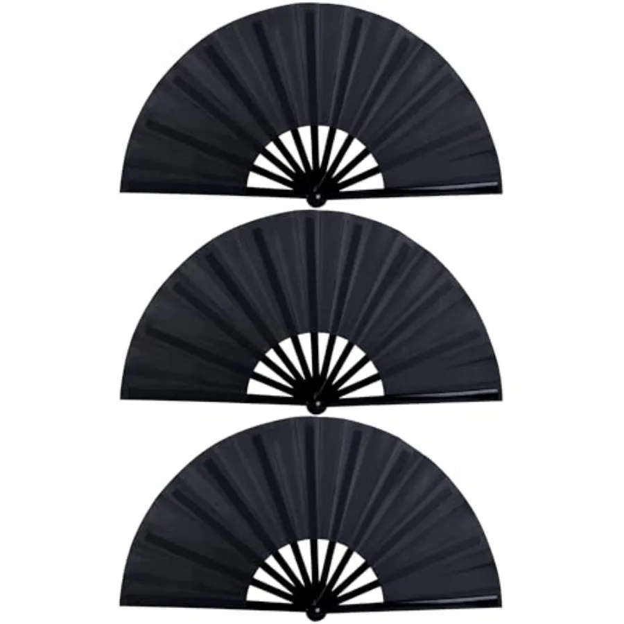 3 PCS Large Hand Fan Foldable, 13 Inch Rave Fans Chinese Folding Fan for Women Foldable, Line Dancing, Performance, Party Decor
3 PCS Large Hand Fan Foldable, 13 Inch Rave Fans Chinese Folding Fan for Women Foldable, Line Dancing, Performance, Party Decor