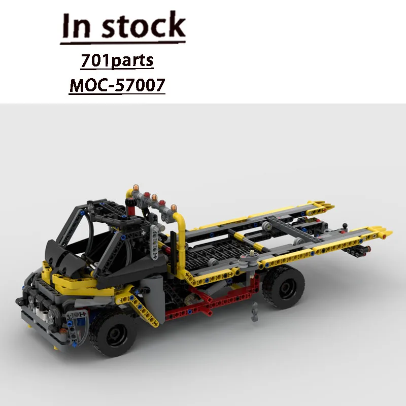 MOC-57007 New Urban Traffic Rescue Tow Truck Building Block Model 701 Parts Boys Children's Birthday Christmas Toy Gift
MOC-57007 New Urban Traffic Rescue Tow Truck Building Block Model 701 Parts Boys Children's Birthday Christmas Toy Gift